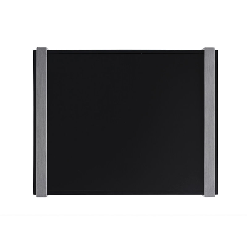Del Mar 37'' Black and Gray Contemporary Rectangular Cocktail Table