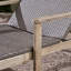 Chaise longue en bois relaxante avec sièges réglables - gris