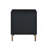 Myles Black, Silver & Gold Finish Nightstand