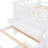 L-Shaped  Space-Saving Twin Loft And  Twin  Platform Bed With 7 Drawers And Full Guardrails(WHITE)