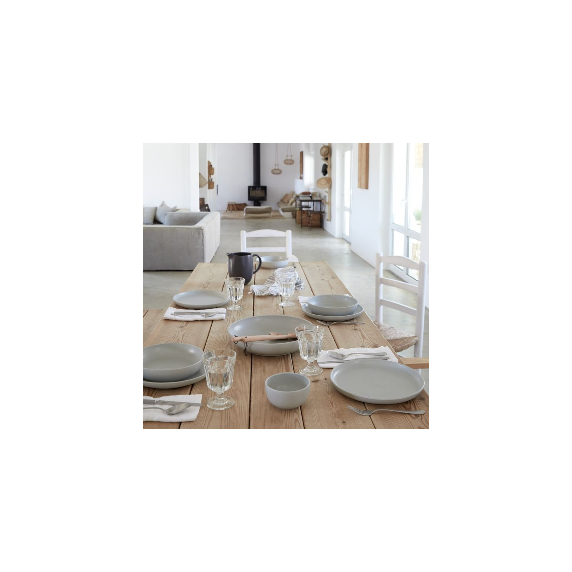Casafina Pacifica Cereal Bowl, Oyster Gray