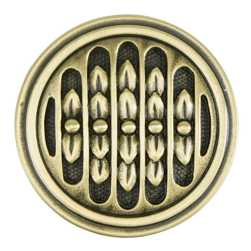 ASTORIA KNOB; BURNISHED FINISH, Brass