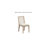 Anassi Upholstered Dining Side Chairs with Cane Back and Solid Wood Frame