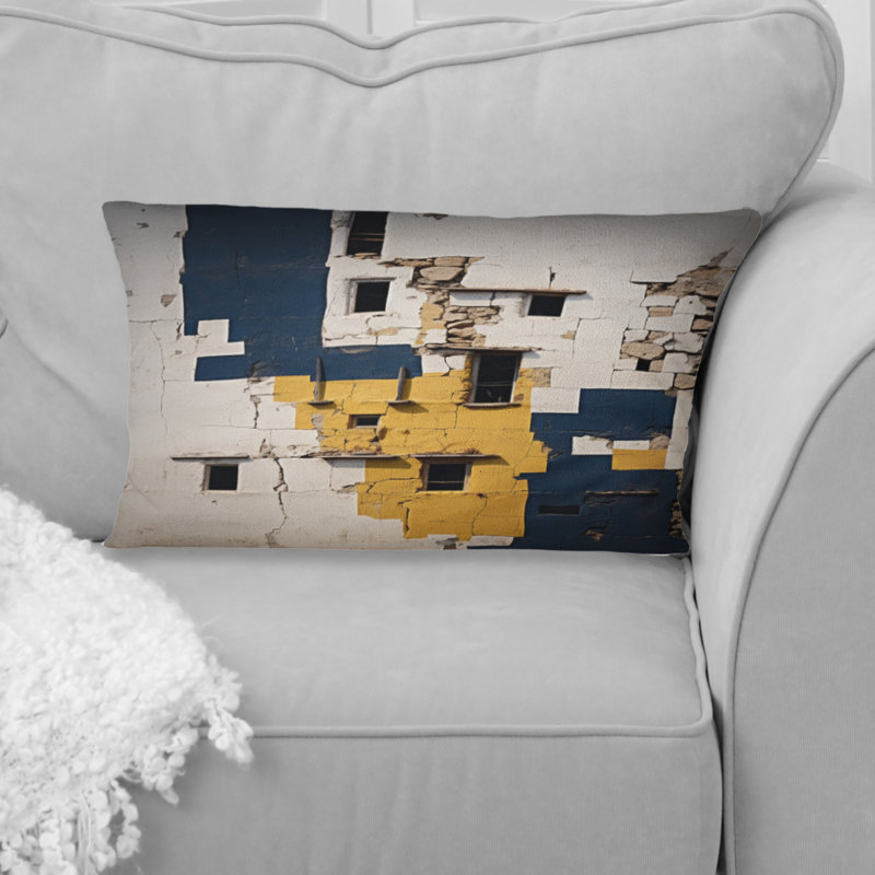 Coussin décoratif imprimé géométrique abstrait