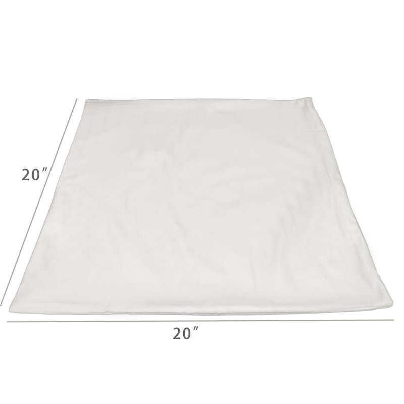 Fixturedisplays® 2PK 19 X 19 Inch Pillowcase Grey Soft  Square Throw Pillow Cover Sofa Couch Cushion Cover Home Decor Decorations For Living Room, Bed 22007-2PK