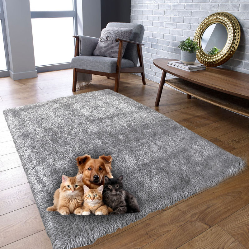 Rockoff Solid Colour Shag Indoor / Outdoor Area Rug, Rectangle 80 x 150cm