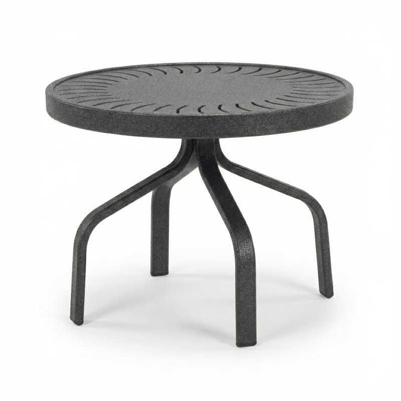Table d'appoint ronde 18 po Windward, Anthracite