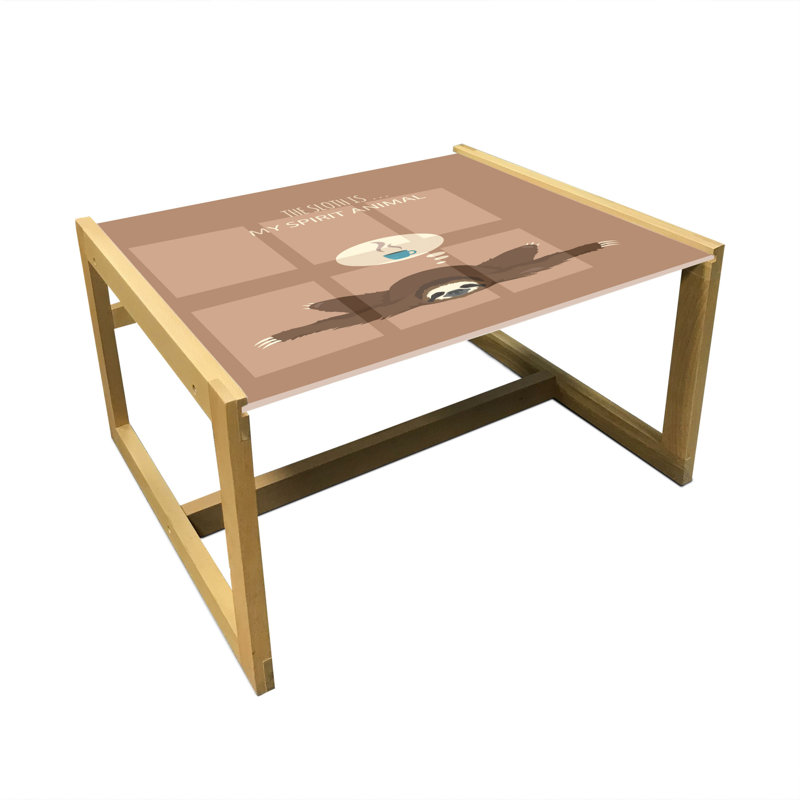 Irek Sled Coffee Table, 40cm H x 74cm W x 62cm D