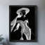 Reproduction d'art encadré noir, déesse de diamant rétro-1809929802