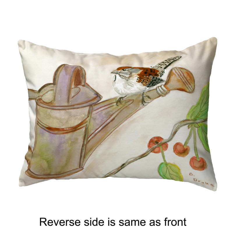 Outdoor Reversible Throw Pillow