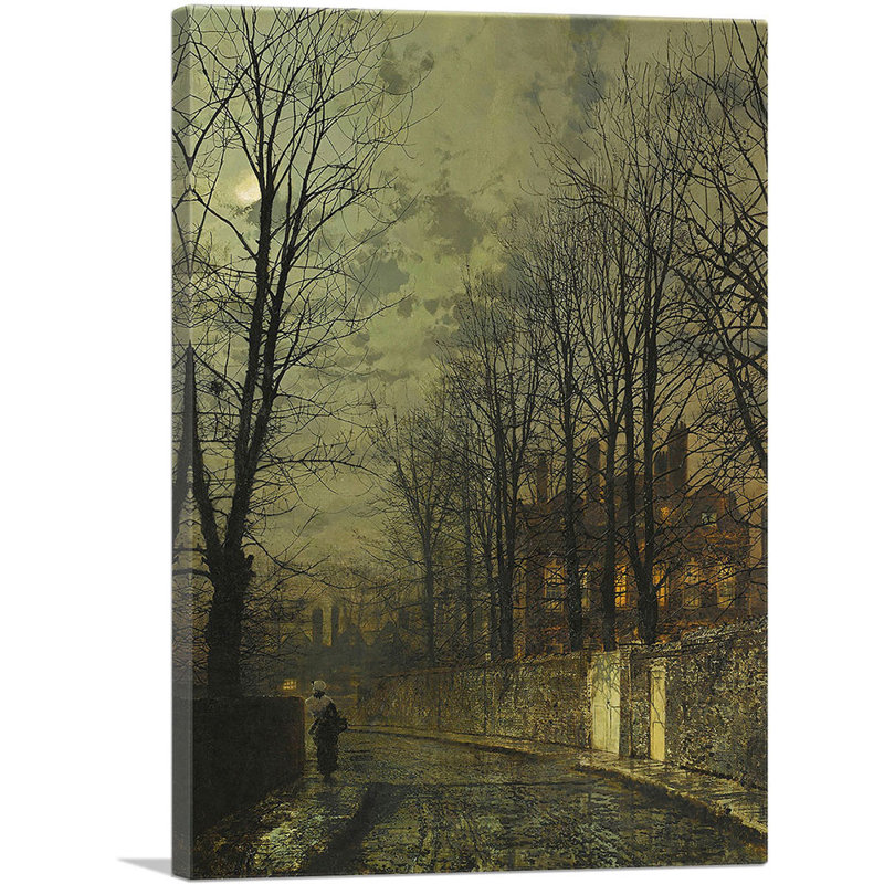 «Heaven's Lamp» par John Atkinson Grimshaw - peinture sur toile tendue, H 40 po x l 26 po x P 1,5 po