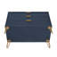 Commode cannelée 35 "de couleur bleu nuit Dumbo (3 tiroirs)-996966295