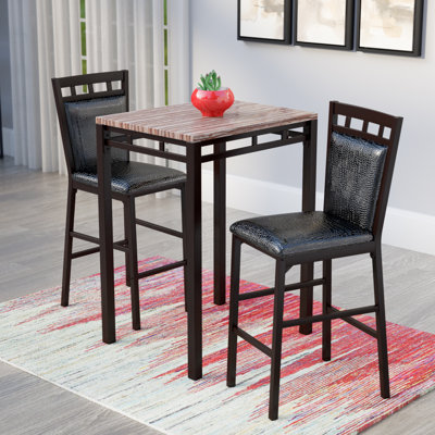 Zack 2 - Person Four Leg Base Dining Set