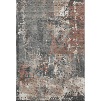 Premium Machine Washable Mayfield AMF1839 Abstract Rug