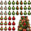 Pendentif décorations de Noël en plastique peint mat 3cm 24-1465404346