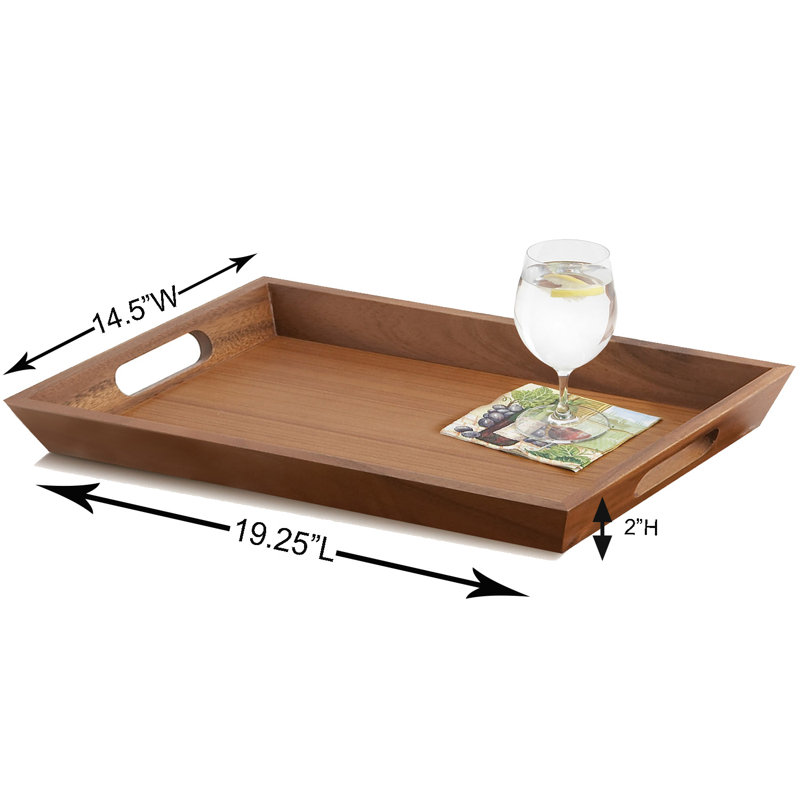 Plateau de service d'acacia
