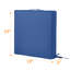 Coussins de chaise d'extérieur imperméables, coussins de siège de patio carrés 20 x 20 po avec attaches, bleu-130906749