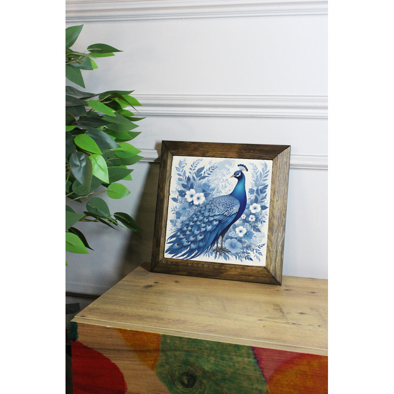 Stunning Decorative Framed Painting, 10.2 x 10.2 inches | 100% Stone Artwork with 100% Wooden Frame (Thickness: 0.8 inches) | UV Printing for Vibrant Colors | Perfect for Home Décor & Unique Gifts