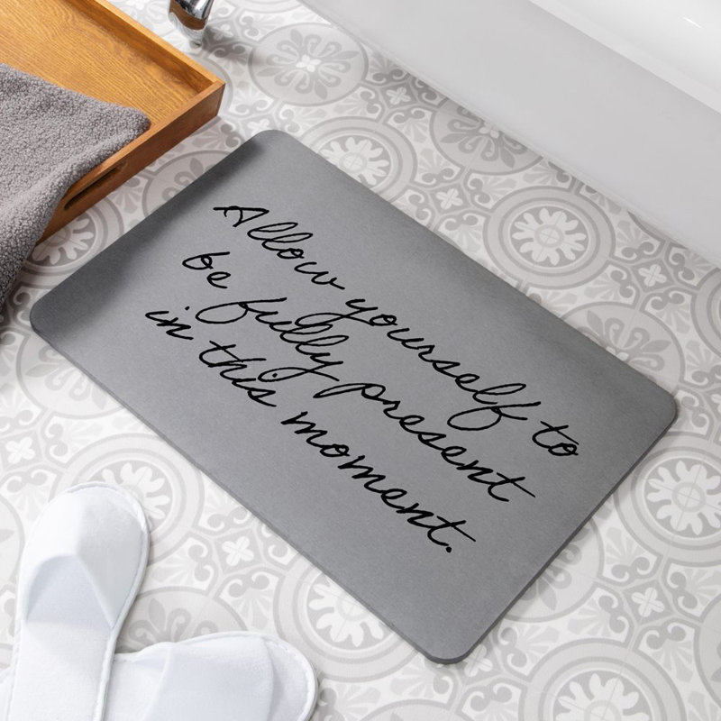 Non-Slip Shower Mat, Grey