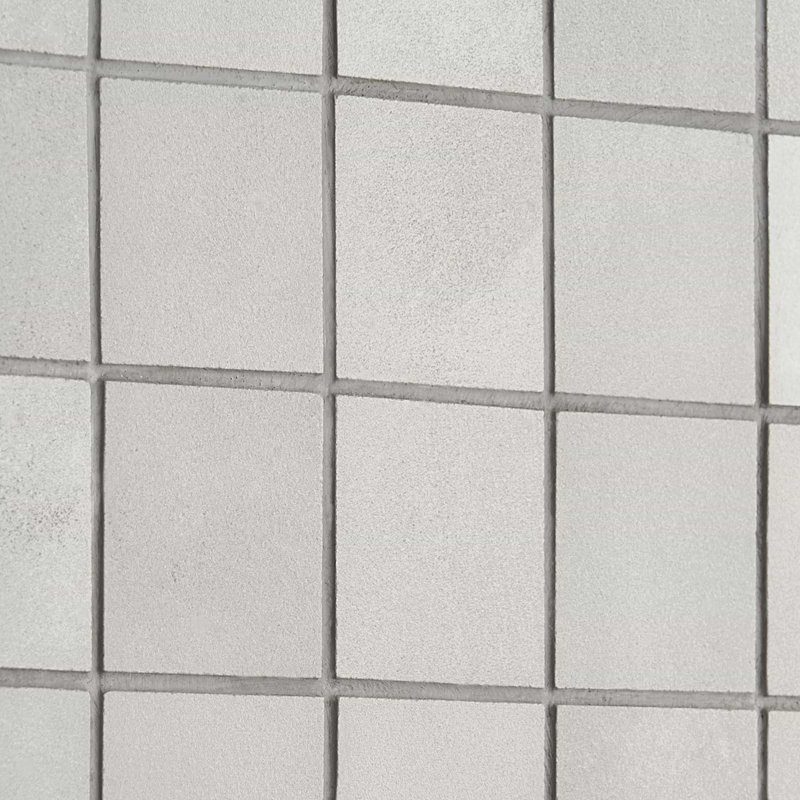 Clay Grace Red 2X2 Matte Porcelain Mosaic, Delight Gray