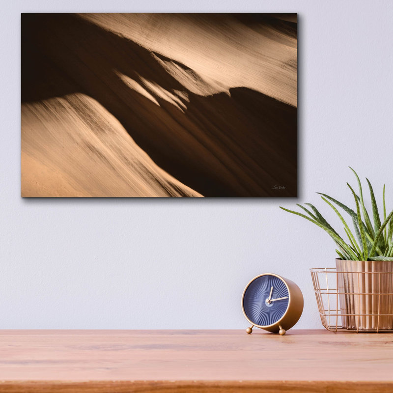«Canyon Abstract 5» par Lori Deiter, art mural en verre acrylique