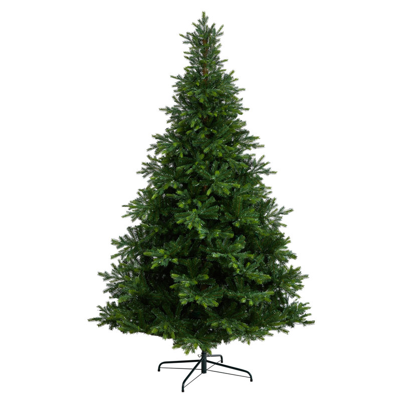 Arbre de Noël artificiel épinette vert avec lumières claires, H 9 pi