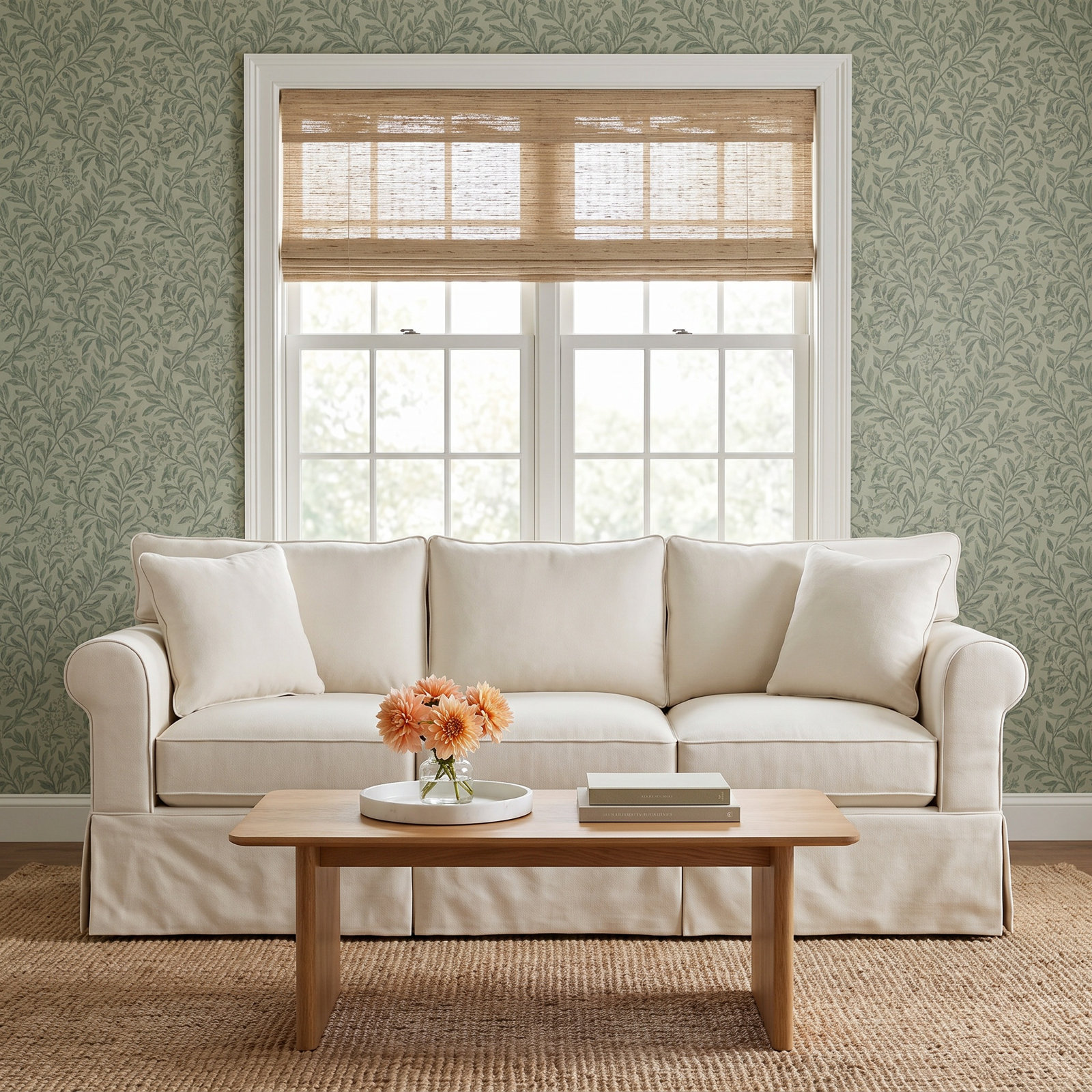 Amari 89'' Sofa, Classic Bleach White