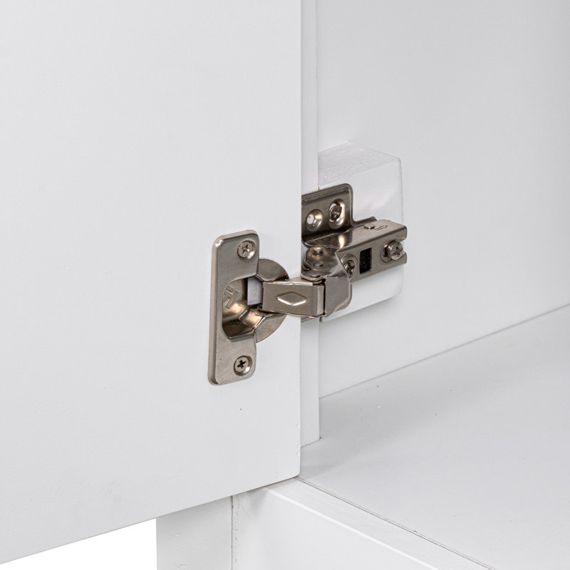 White 36" Freestanding Bathroom Vanity Cabinet with Drawers