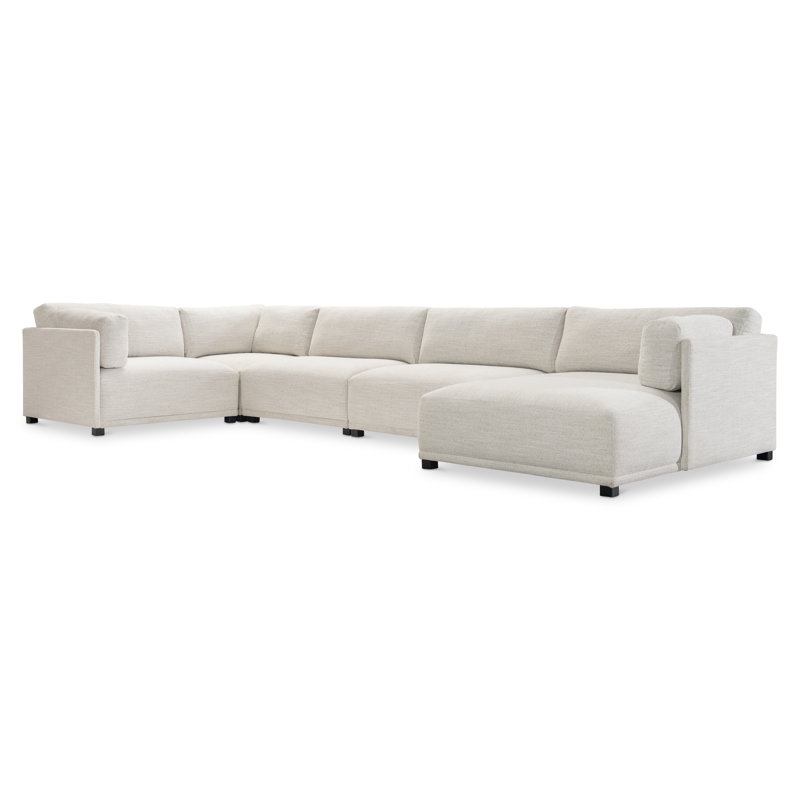 Bernhardt Parker 5-Piece Fabric Sectional, Right Hand Facing