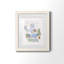 «Sketchy Bath III» - peinture encadrée-1965438913-1965438915