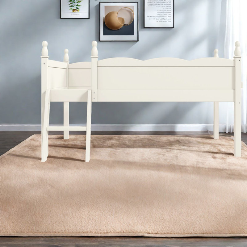 Lits pour enfants peu encombrants avec rangement, lit mezzanine simple en bois aggloméré, chambre d'enfant moderne