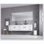 Grand miroir de salle de bain à DEL avec avant et rétroéclairage, anti-buée, mémoire, 3 températures de couleur, miroir de meuble-lavabo à intensité variable-35249465