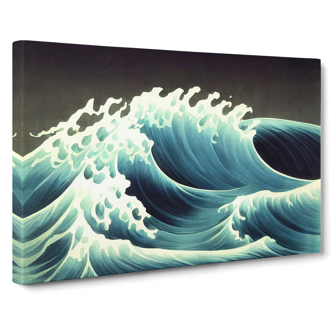 The Dreamy Ocean Wave - Wrapped Canvas