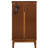 Floor Mounted Curio Cabinet In Oak With Mirrored Back And Versatile Storage Oak, Tempered Glass-738789817