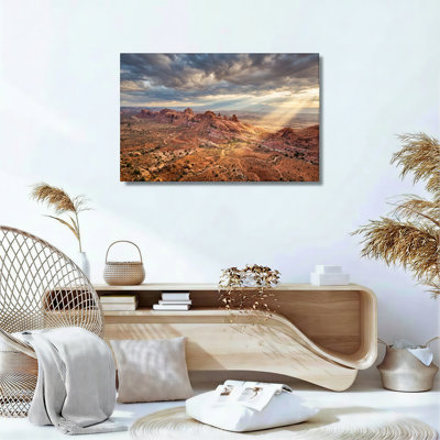Paysage désertique, art mural sur toile, ensemble de 1
