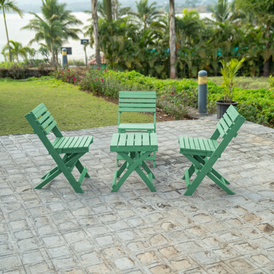 Chaise bistro pliante en PEHD entièrement recyclé toutes saisons Coastal Bay