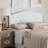 Navua Queen Upholstered Scalloped Headboard in White Faux Leather, 53.87" H X 60.6" W X 2.3" D-1311472031