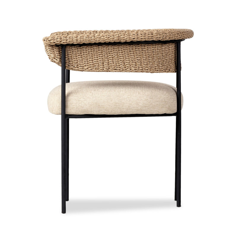 Badita Outdoor Dining Armchair, Cream