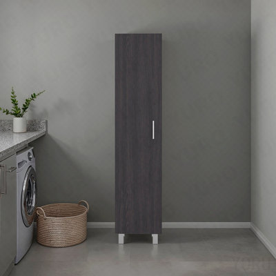 Wenge Storage Cabinet With Fixed Shelf
