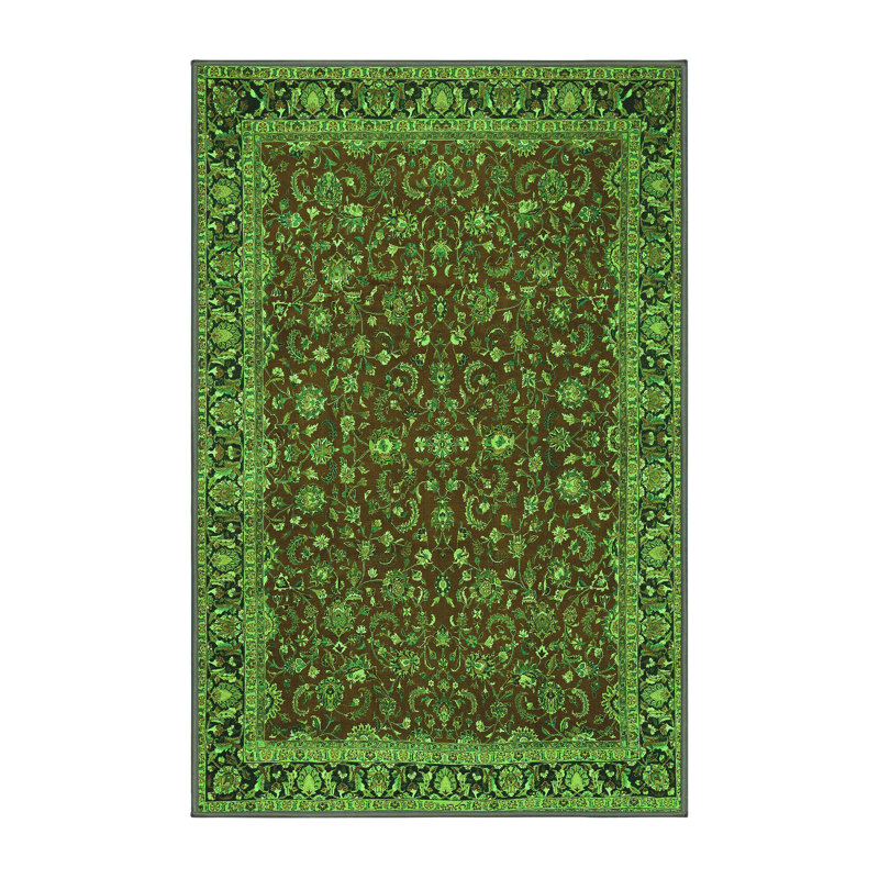 Washable Oriental Indoor Rug, Rectangle 6' x 9'