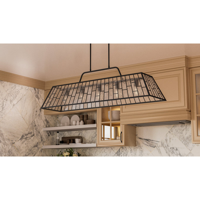 Rainier 5-Light Matte Black Linear Chandelier