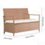 Banc de rangement extérieur Pe Rattan 70gal Deck Box