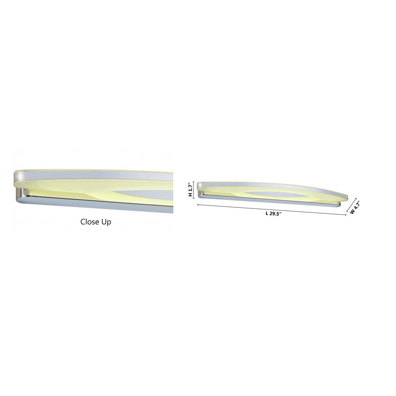 Transitional LED Linear Flush Mounted Sconce