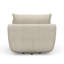 Fauteuil pivotant moderne de 40 po avec 3 coussins décoratifs, fauteuil surdimensionné et confortable-1265664584