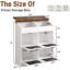 Large Wood Veggie Bin for Potato, Bread, Onion With 6 Large Storage Space. Root Vegetable Storage Box For Kitchen, Farmhouse Wood Potato Box With 4 Mesh Doors-1838168975