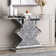 Amla 47.25" Mirrored Glass Console Table Entryway Living Sofa Table
