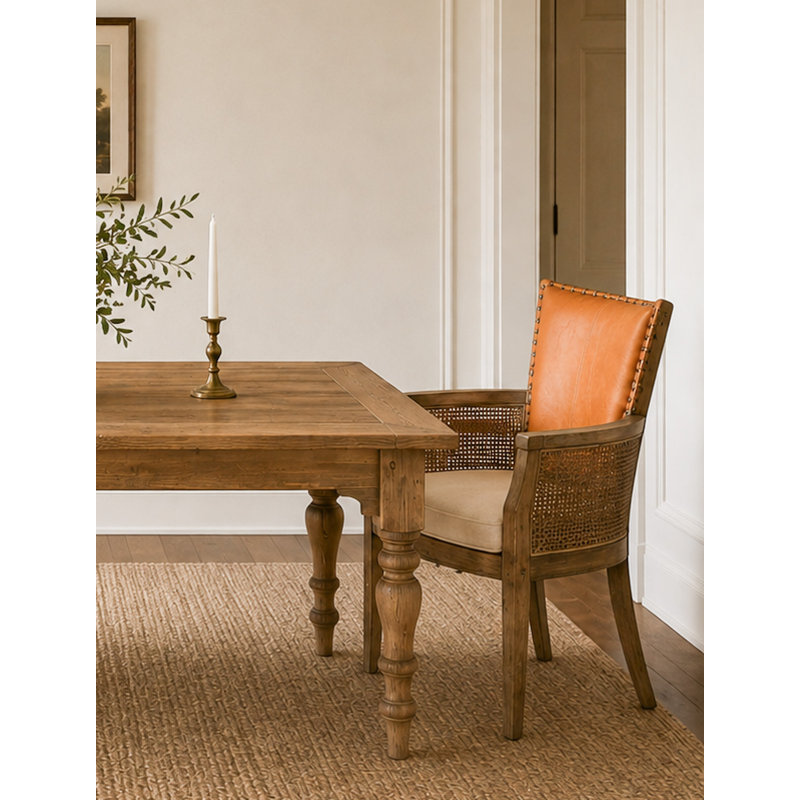 Tybalt 19'' H Upholstered Oak Side Chair