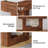  Mia Rustic Console Table With Storage, 55 Inch Farmhouse Wooden Entryway Table For Hallway, Living Room, Foyer-1235980878