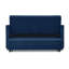 Lit escamotable avec dossier réglable, ports, revêtement en velours bleu pour une vie compacte et confortable, canapé-lit 47 po x 53 po x 31 po, 69 po x 45 po x 16,5 po-1894318183