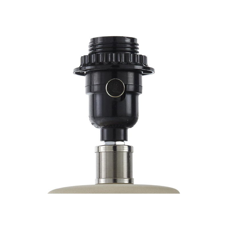 Lampe de table Maura, Crème, crème, Beige, H 22 po x l 15 po x P 15 po